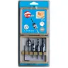 Coffret de 4 forets hélicoïdaux avec fraisoirs bois Leman PER0020304