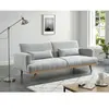 VENTE-UNIQUE Canapé 3 places convertible clic-clac en tissu ESME - Gris clair