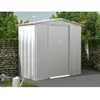 Vente-unique - Abri de jardin métal en acier galvanisé gris 2,36 m² linus