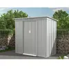 Vente-unique - Abri de jardin métal en acier galvanisé gris 2,32 m² acamar