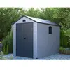 Vente-unique - Abri de jardin en résine grise 5,32 m² cesio
