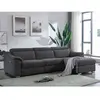 Vente-unique Canapé d'angle relax électrique en tissu anthracite PEDRERA - Angle droit