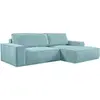 Vente-Unique AMELIA Canapé d'angle - Bleu turquoise