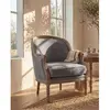 Vente-Unique ALIENOR - Fauteuil en lin - Gris