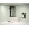 VENTE-UNIQUE Douche-Baignoire balnéo DARIA en acrylique renforcé vitre...