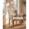 VENTE-UNIQUE Fauteuil bergère en tissu PARUNA - Beige
