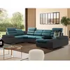 VENTE-UNIQUE BOILEAU - Gris anthracite/Bleu turquoise