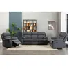 VENTE-UNIQUE Canapé 2 places relax en tissu TOLZANO - Anthracite