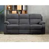 Vente-Unique Canapé 3 places relax en tissu TOLZANO - Anthracite