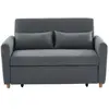 VENTE-UNIQUE Canapé 2 places convertible en tissu AYLA - Gris