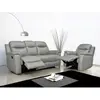 VENTE-UNIQUE Canapé 3 places relax EVASION en cuir - Gris clair