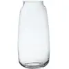 Sia Deco Vase décoratif allongé en verre transparent H32