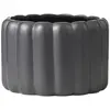Sia Deco Cache-pot décoratif en céramique noir mat H14