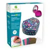 Coffret à bijoux en forme de coeur avec mosaïques et joyaux étincelants - Sycomore