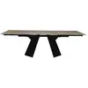 Table à manger extensible grise 6 à 10 personnes L160/240