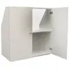 LEQUAIDESAFFAIRES WEBER INDUSTRIES Meuble de Rangement sous Pente 2 Portes Cali Blanc
