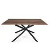 LEQUAIDESAFFAIRES Table ROYALTY 160X90 /Décor chêne piètement noir