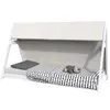 Lit cabane Tipi 90x200 cm - WEBER INDUSTRIES - Bois - Blanc