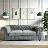 LEQUAIDESAFFAIRES Canapé CHESTERFIELD 3 places / Gris 213x85x72
