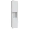 LEQUAIDESAFFAIRES Colonne de salle de bain 2 portes 1 niche FARO blanc Taille unique
