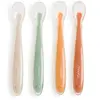 Lot de 4 Cuillères bébé Silicone 
