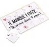 Puzzle Annonce Grossesse - MAÏKA - Scène de vie - 15 pièces - Blanc