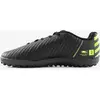 KIPSTA CHAUSSURES DE FOOTBALL ENFANT A LACETS 100 TURF TF NOIR ET JAUNE