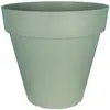 Riviera - Bac à fleurs rond SOLEILLA - Plastique Ø 50 cm - Vert argile