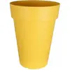Bac à fleurs RIVIERA SOLEILLA - Plastique - Hauteur 53 cm - Jaune