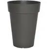 RIVIERA Pot de fleurs Soleilla - Rond - Ø 40 x 53 cm - Gris pailleté