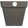 RIVIERA Pot de fleurs Soleilla - Carré - 40 x 40 cm - Gris pailleté