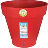 RIVIERA Pot de fleurs Loft avec réserve d'eau - Rond - Ø 50 x H 46 cm - Rouge