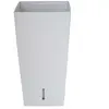 Riviera - Pot en plastique carré avec réserve d'eau 52 cm Eva Blanc