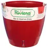 RIVIERA Bac à réserve d'eau - Rond - Ø 36 x H 33 cm - Rouge