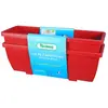 RIVIERA Bac a fleurs EVA - Lot 2 jardinieres - Plastique - 57 cm - Rouge