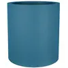 Bac à fleurs rond RIVIERA GRANIT - Plastique - Diamètre 50 cm - Bleu