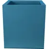 Bac à fleurs carré RIVIERA GRANIT - Plastique - 40x40 cm - Bleu