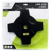 Greenstar lame acier 4 dents pleines pour débroussailleuse, dimensions coupe: 230mm, alésage: 25,4mm, ep: 1,5mm. (sous coque).