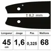 Guide OZAKI pro steel adaptable pour STIHL coupe 18" - 45cm