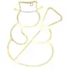 BLACHERE ILLUMINATION Decor noel lumineux int/ext bonhomme neige h47cm 288 led blanc chaud cable transparent 5m