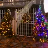 Sapin de Noël lumineux de 1,2m couleur ambre et multicolore