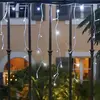 Guirlande stalactite solaire led 8m blanc pur
