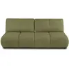 Canapé droit convertible tasca 3 places tissu bouclette vert olive