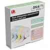 UPrint Pack de 4x Rouleaux de 180 étiquettes adhésives Pastels 14 x 40...