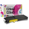 Toner compatible Dell C2660DN/C2665DNF jaune - remplace 593-BBBR
