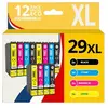 123CONSOMMABLES - 29XL - Pack 12 cartouches encre compatible avec EPSON T29XL po