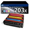 123CONSOMMABLES - Pack 4 Toners compatibles HP 203X