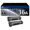 123CONSOMMABLES Pack 2 Toners compatible HP 36A noir - Neuf