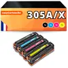 123CONSOMMABLES - Pack 4 toners compatible HP 305A/X