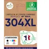 Pack de cartouches jet d'encre - 304 XL - Noir + Couleurs JETLINE